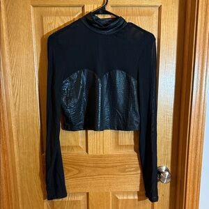SHEIN Black Long Sleeve Women's Top